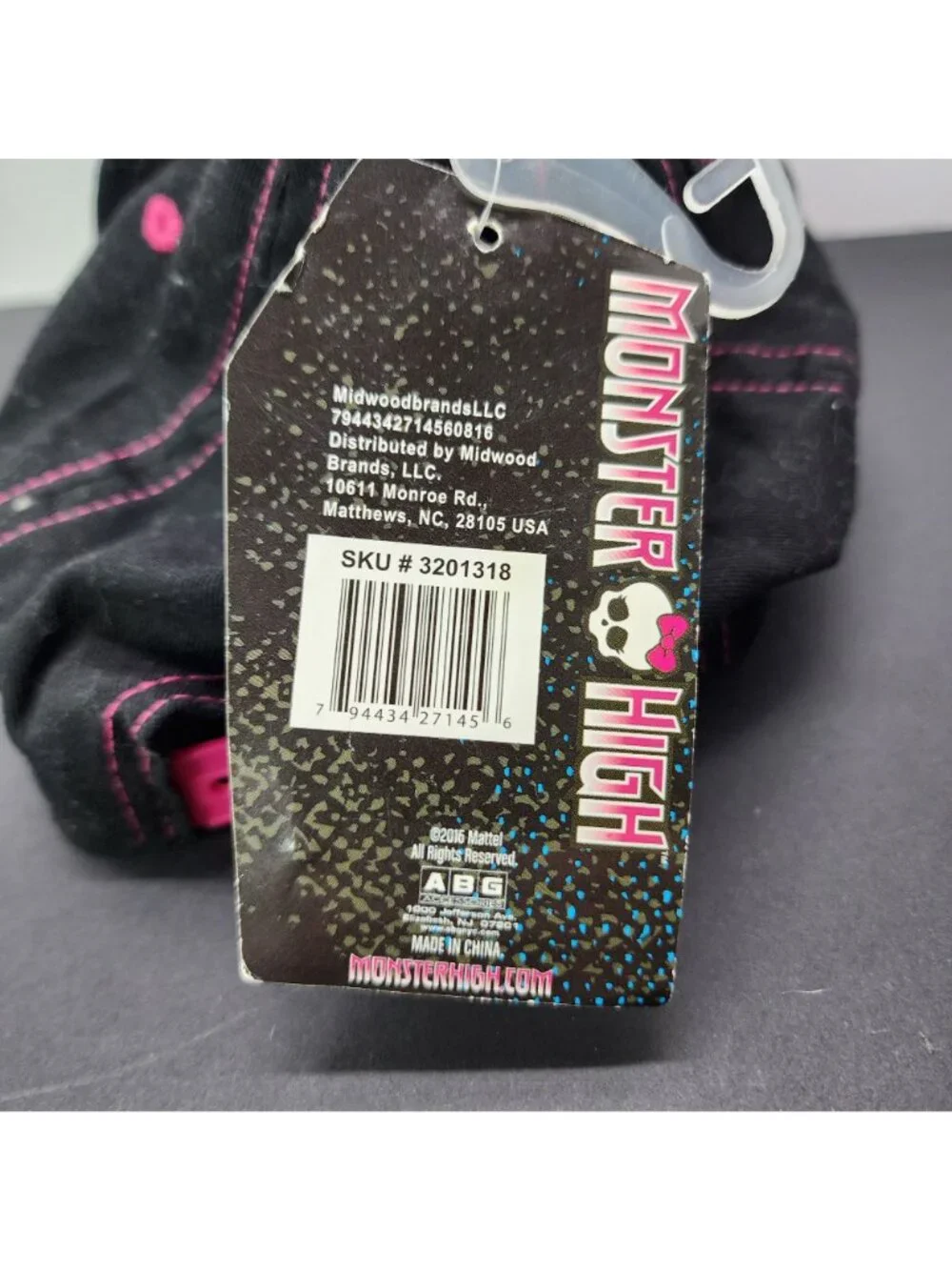 Monster High Baseball Hat Cap Girls Kids One Size Fits Most Snapback - NWT